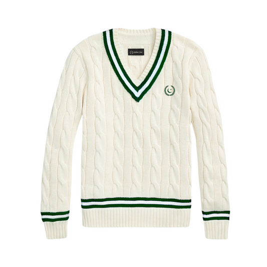 Women's Pakistan 100% Wool Cricket Sweater