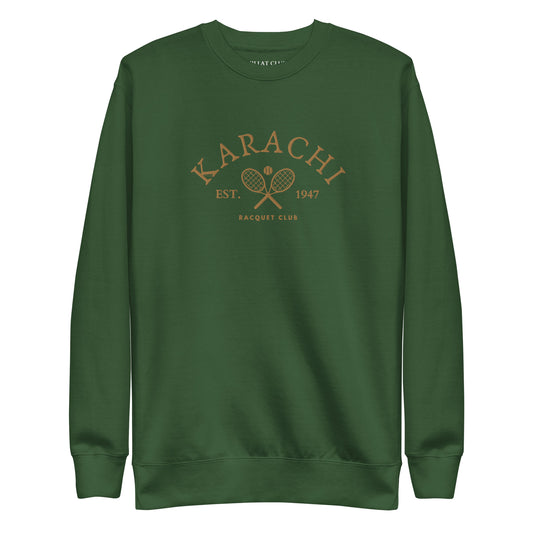 Karachi | Vintage Gold Special Edition Racquet Club Collection Sweatshirt